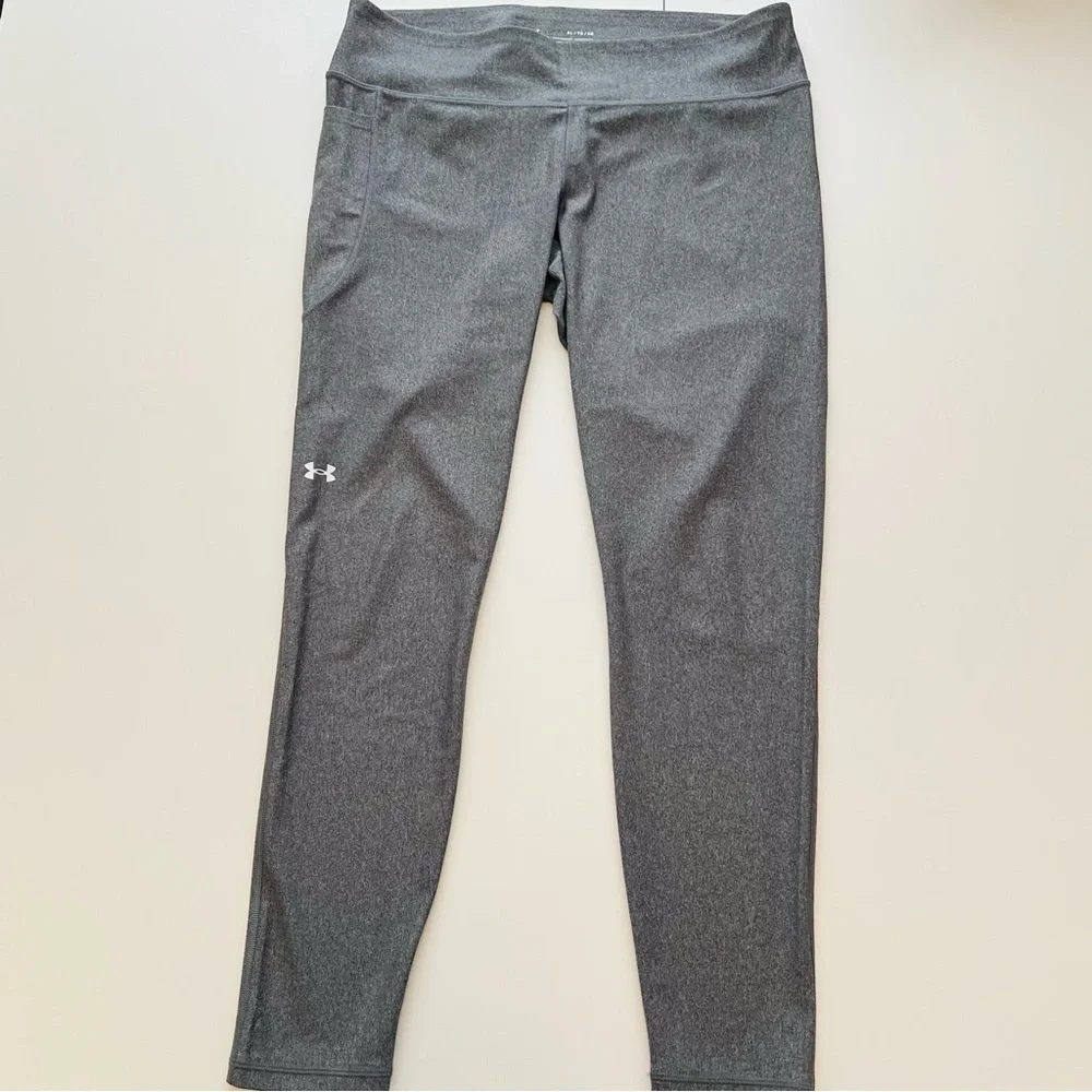 Under Armour Women’s Grey Compression HeatGear Leggings Size XL
